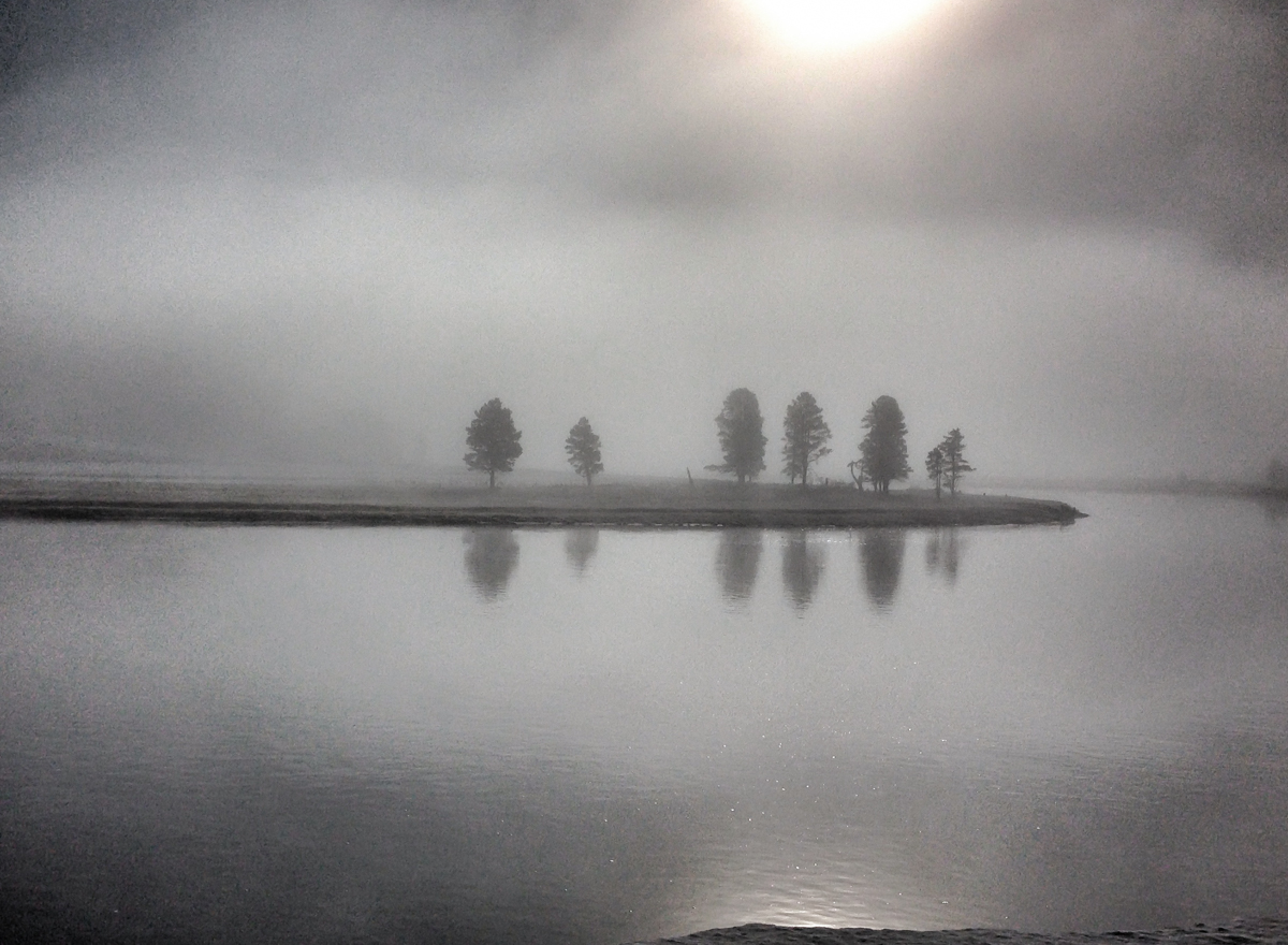 fog on river in Hayden