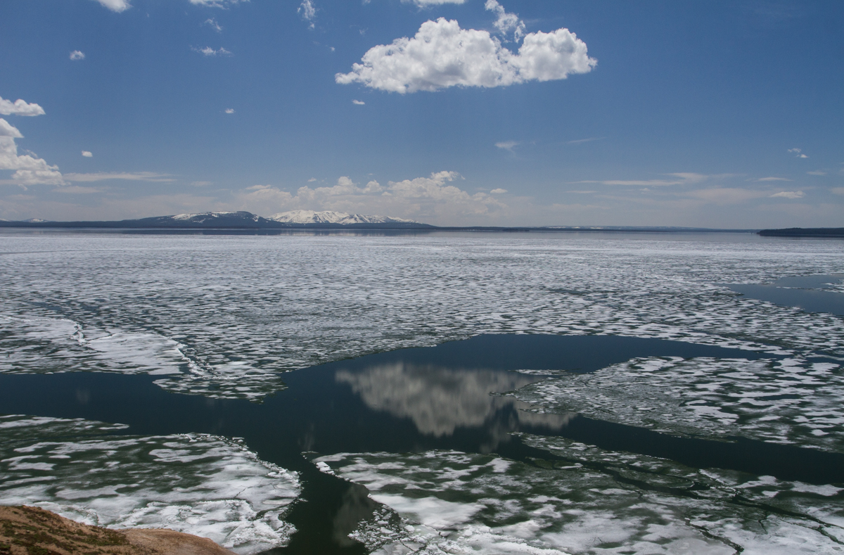 ice on Yellowstone Lake