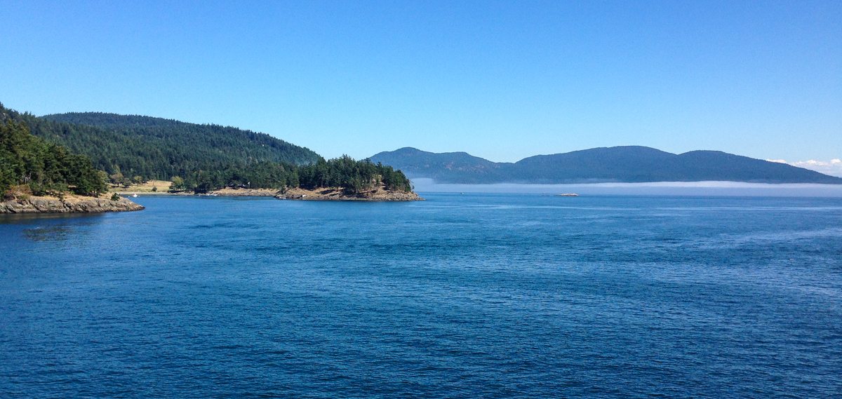 Views from the ferry headed to San Juan Island