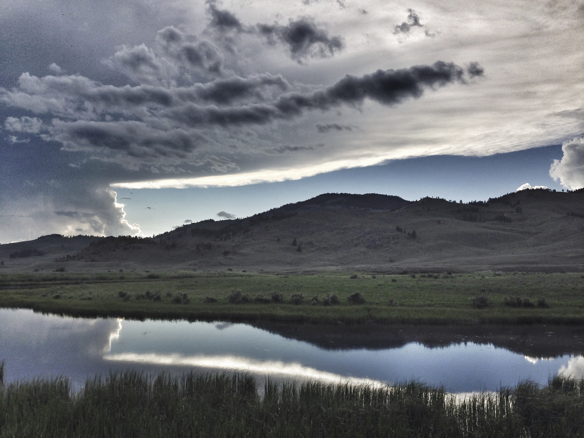 sunset at Slough Creek