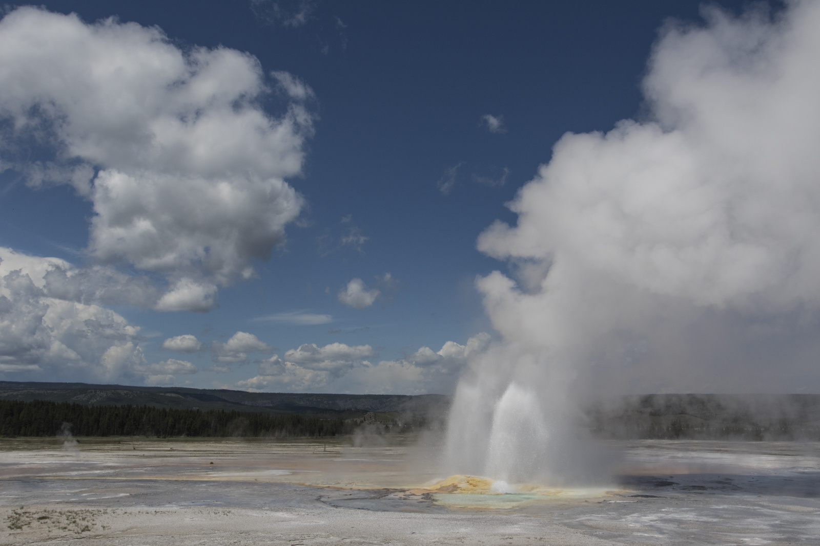 Sky with Clepsydra Geyser