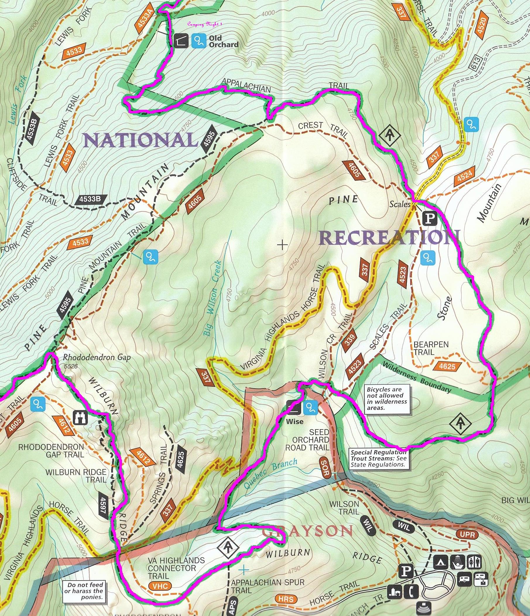 mount-rogers-map-with-our-route