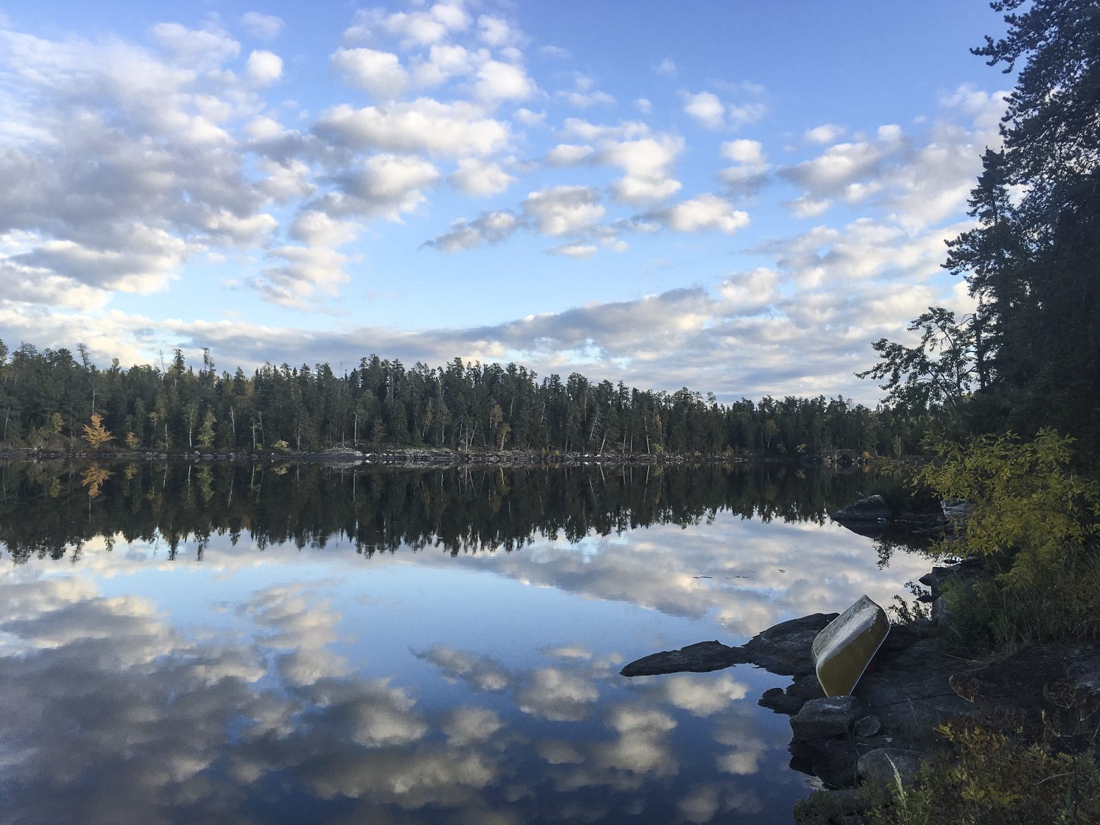 reflections near sunset