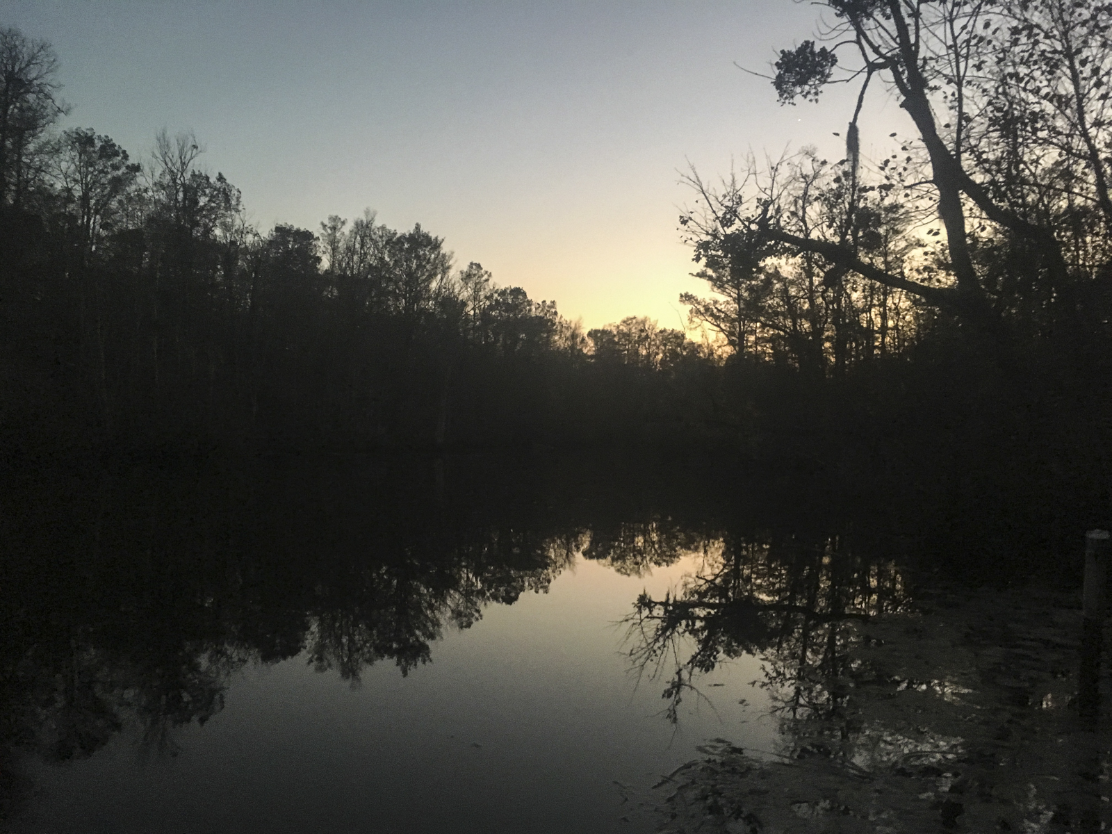 Sunset at Three Sisters platform