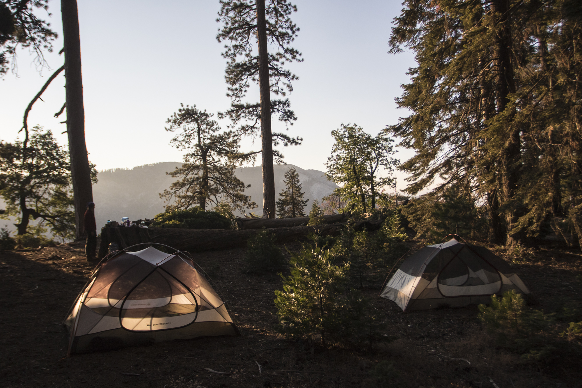 campsite in Redwood Canyon